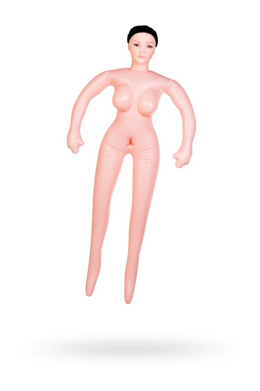 Кукла надувная Dolls-X by TOYF Nurse Emilia, реалистичная голова,брюнетка, с двумя отверстиями дешево