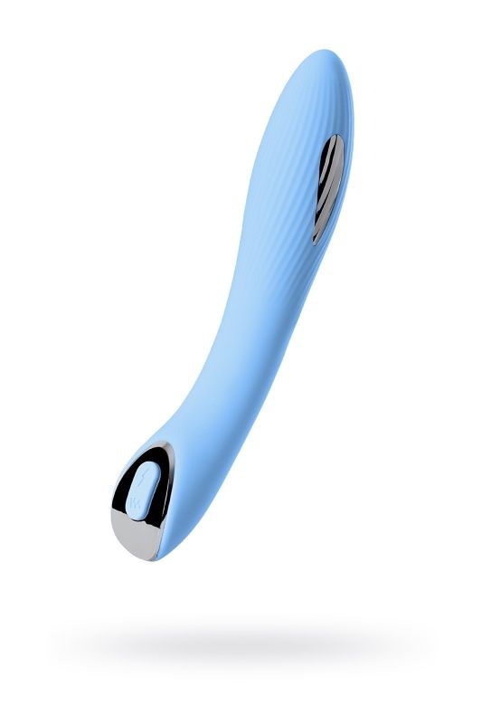 Вибратор с электростимуляцией PHYSICS TESLA G-POINT, силикон, голубой, 21 см дешево